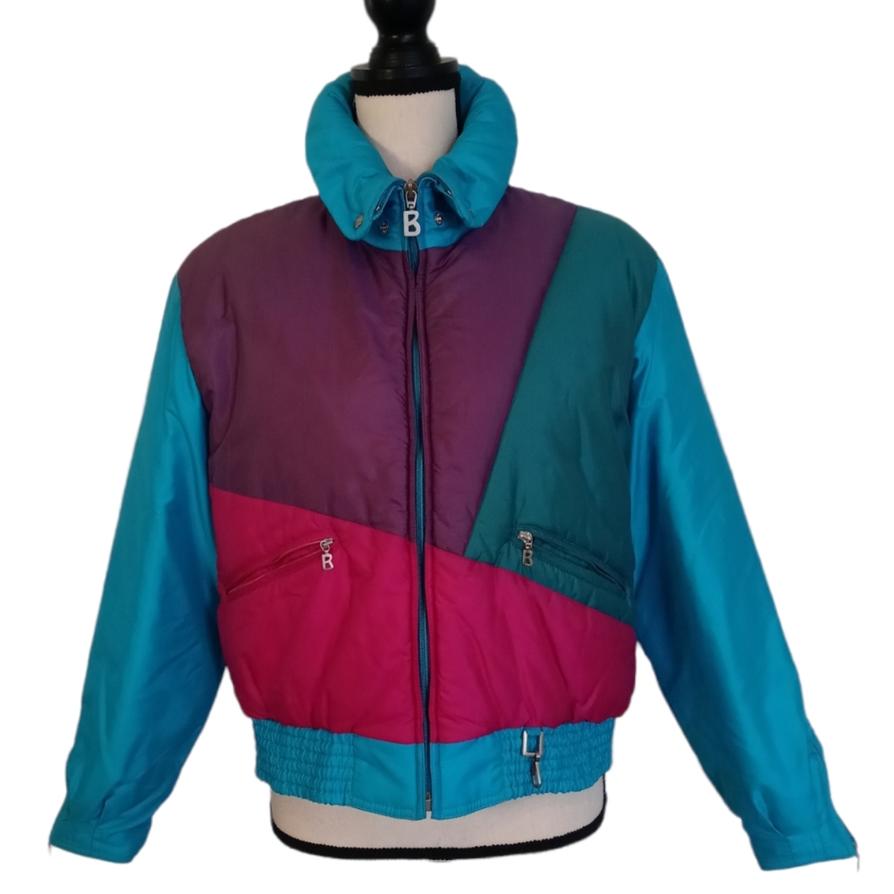 Bogner Color Block Puffer Jacket - image 1